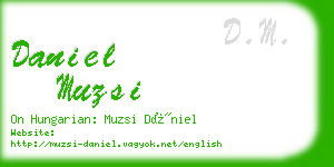 daniel muzsi business card